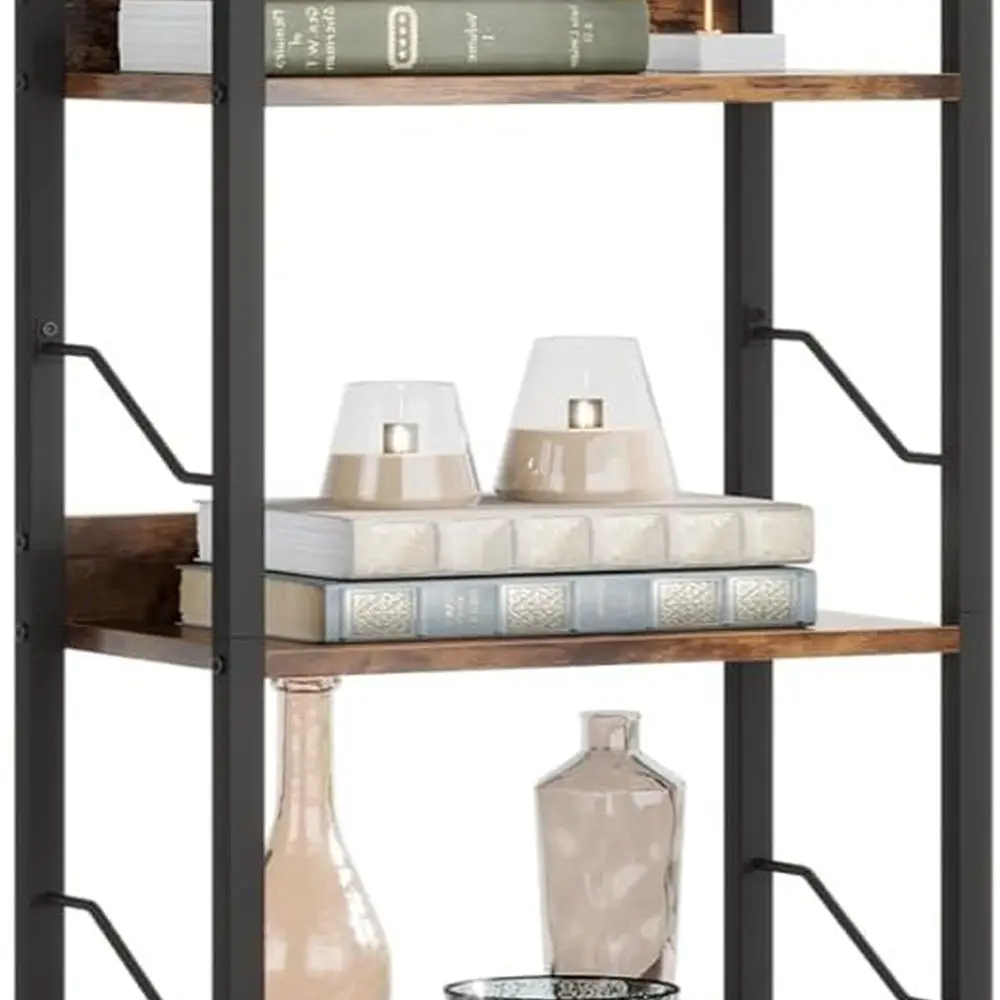 5-уровневая высокая книжная полка: промышленная деревянная книжная полка с защитой края, металлическая узкая книжная полка, книжный шкаф, органайзер для хранения, дисплей
5-уровневая высокая книжная полка: промышленная деревянная книжная полка с защитой края, металлическая узкая книжная полка, книжный шкаф, органайзер для хранения, дисплей