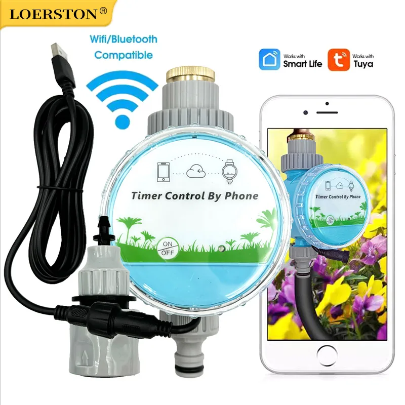 WiFi Wireless Garden Water Timer Smart Phone Remote Controller Home Greenhouse Outdoor Irrigation Automatic Kit Built-in Gateway
WiFi Wireless Garden Water Timer Smart Phone Remote Controller Home Greenhouse Outdoor Irrigation Automatic Kit Built-in Gateway