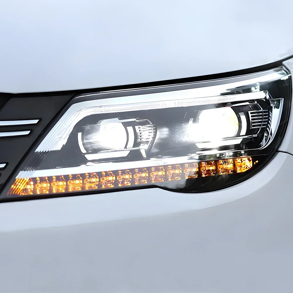 Автомобильные фары для VW Tiguan 2009-2012 годов, светодиодные автомобильные фары в сборе, обновленная линза проектора с высокой настройкой, аксессуары в стиле B8
Автомобильные фары для VW Tiguan 2009-2012 годов, светодиодные автомобильные фары в сборе, обновленная линза проектора с высокой настройкой, аксессуары в стиле B8