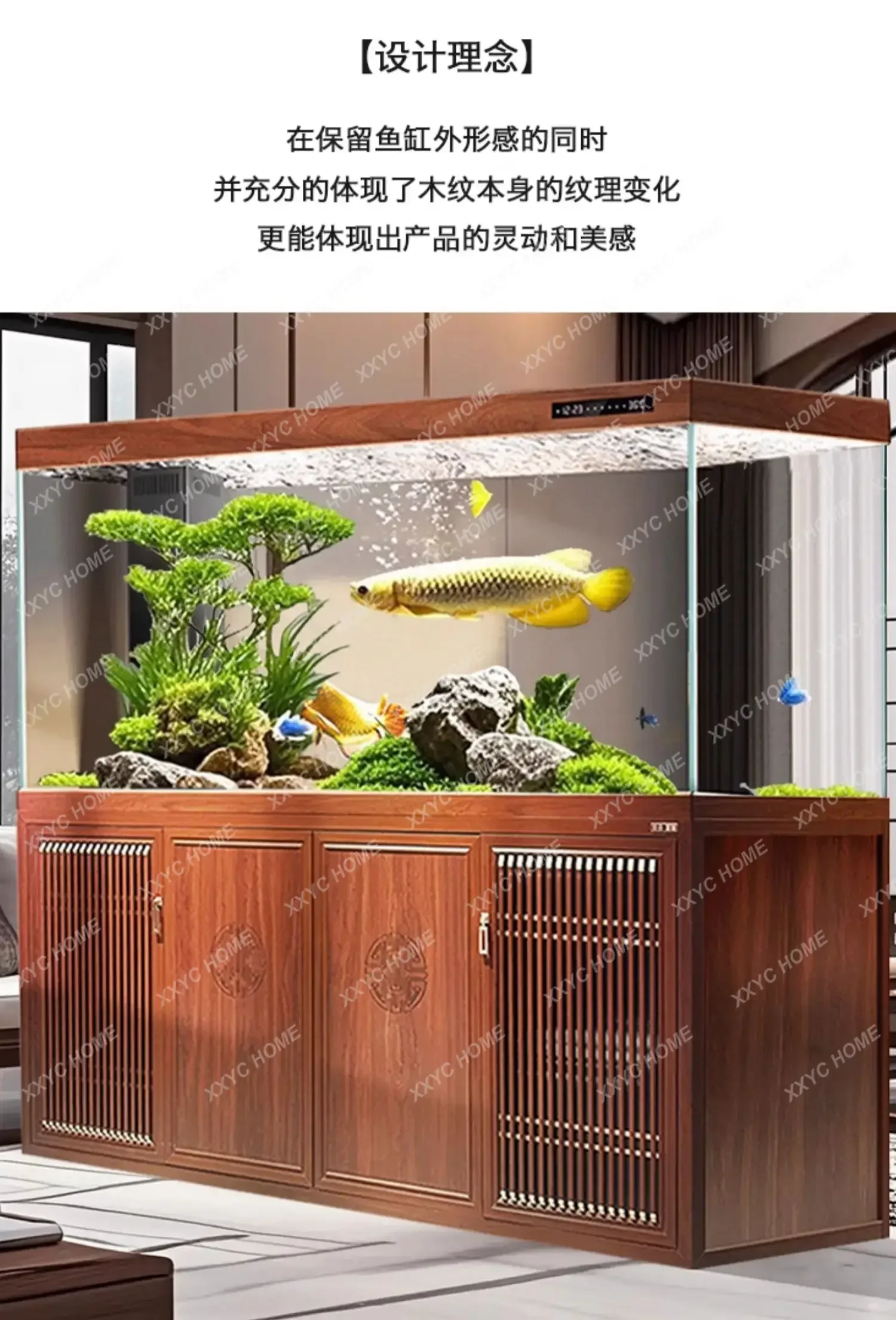 Retro Chinese Style Aquarium Large Fish Tanks Light Shrimp Aquarium Living Room Luxury Decoration Home Furniture
Retro Chinese Style Aquarium Large Fish Tanks Light Shrimp Aquarium Living Room Luxury Decoration Home Furniture