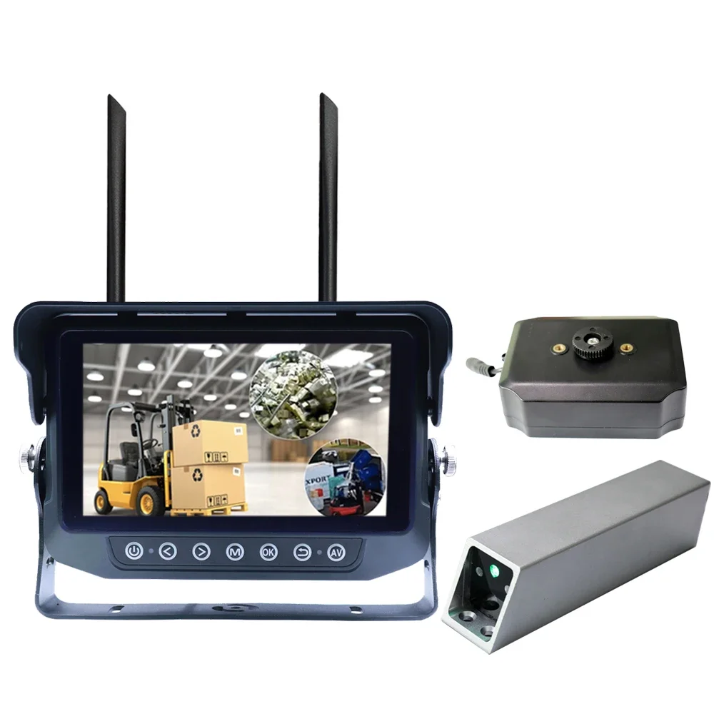 1080P HD IP69K Waterproof 7'' Digital Wireless Forklift Camera Kit with Laser Positioning Cam & 9000 MAh Rechargeable Battery
1080P HD IP69K Waterproof 7'' Digital Wireless Forklift Camera Kit with Laser Positioning Cam & 9000 MAh Rechargeable Battery