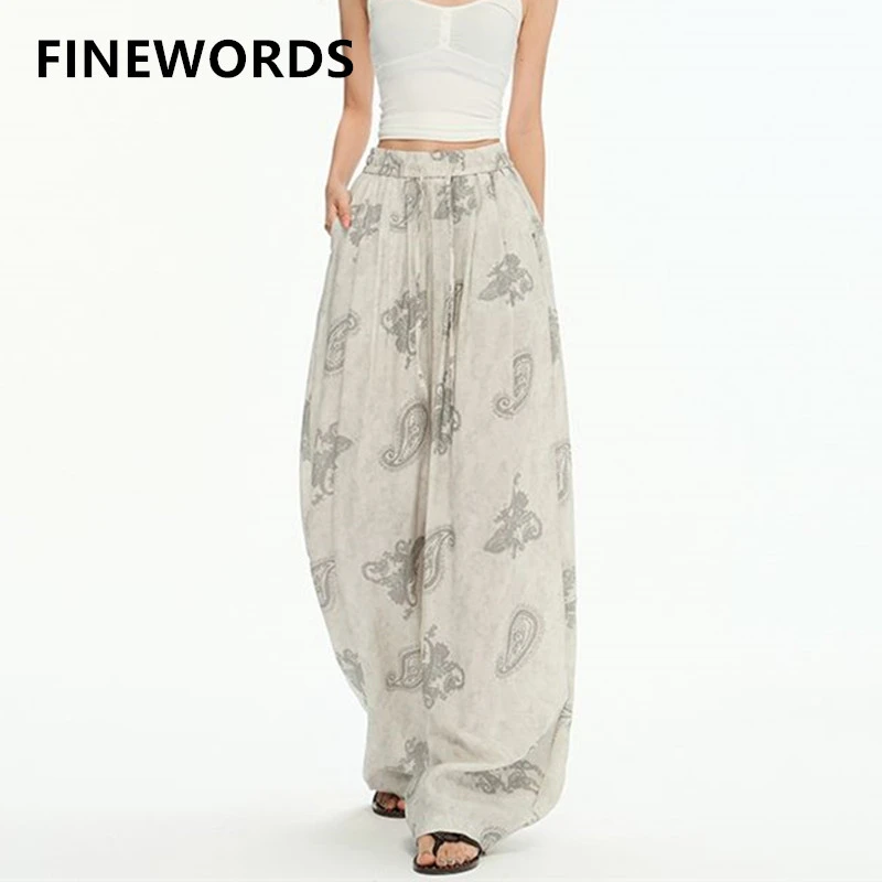 FINEWORDS винтажные повседневные брюки с высокой талией женские однотонные корейские уличные брюки Easymatch с принтом свободные широкие брюки
FINEWORDS винтажные повседневные брюки с высокой талией женские однотонные корейские уличные брюки Easymatch с принтом свободные широкие брюки