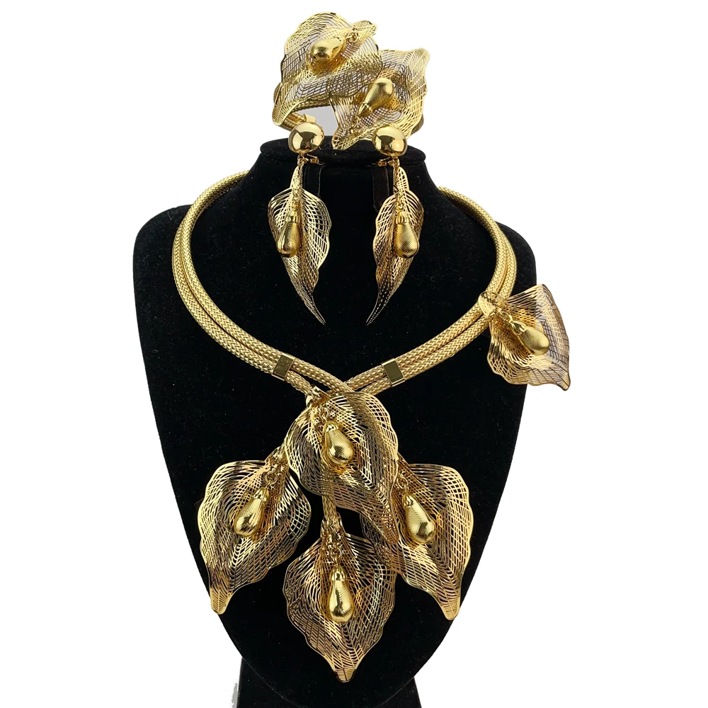 New Fashion Jewelry Sets for Women African Nigerian Bridal Wedding Costume Jewelry Party Necklace Gift FHK20598
New Fashion Jewelry Sets for Women African Nigerian Bridal Wedding Costume Jewelry Party Necklace Gift FHK20598