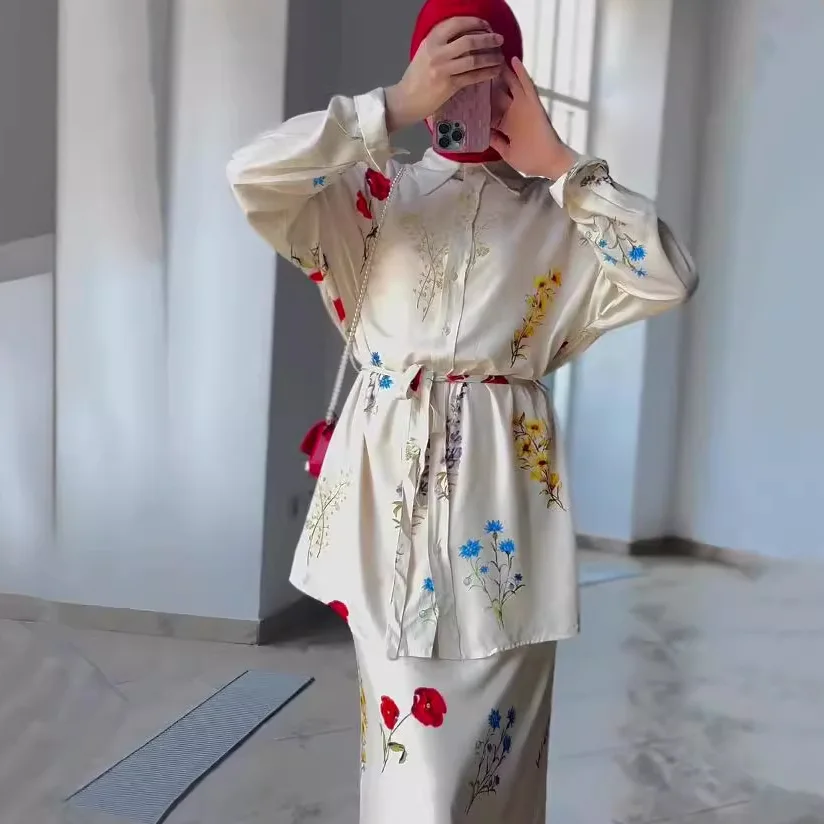 Модный повседневный топ с принтом, длинная юбка, комплект из двух предметов, женская одежда, длинный комплект летней одежды на пуговицах Sve Ne
Модный повседневный топ с принтом, длинная юбка, комплект из двух предметов, женская одежда, длинный комплект летней одежды на пуговицах Sve Ne