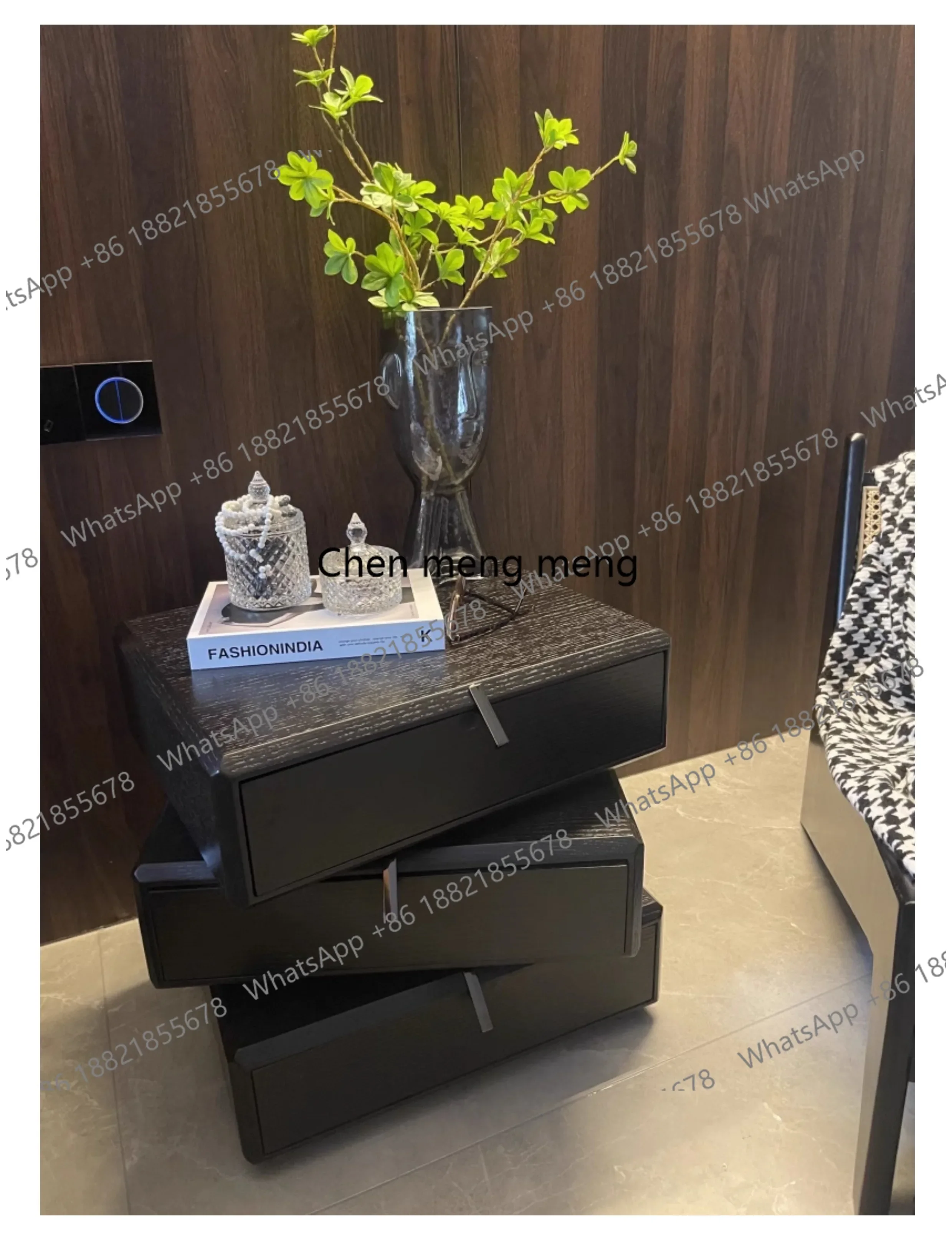 F5822 Rotating Black Bedside Table Storage Modern Living Room Side Nightstands Luxury Drawers Comodino Camera Letto Bedroom Furn
F5822 Rotating Black Bedside Table Storage Modern Living Room Side Nightstands Luxury Drawers Comodino Camera Letto Bedroom Furn