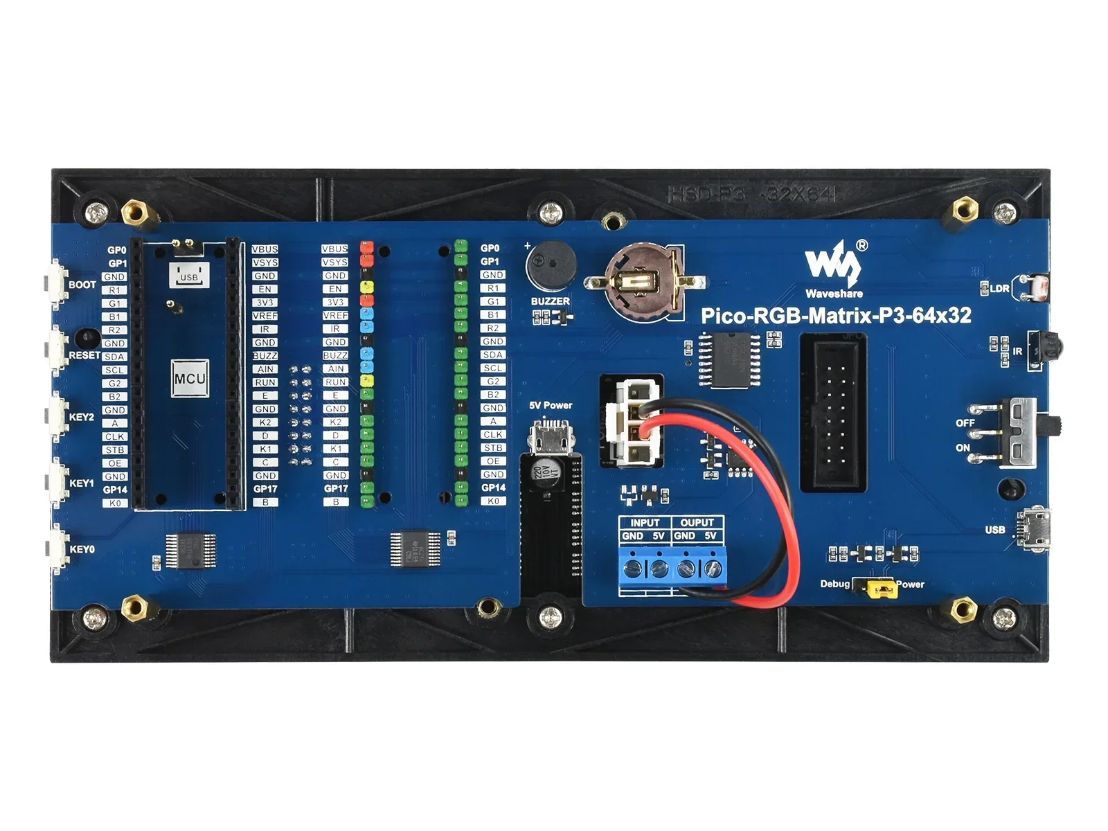 z For Pico-RGB-Matrix-P3-64x32,RGB Full-Color Multi-Features Digital Clock For Raspberry Pi Pico, 64×32 RGB Matrix, Accurate RT
z For Pico-RGB-Matrix-P3-64x32,RGB Full-Color Multi-Features Digital Clock For Raspberry Pi Pico, 64×32 RGB Matrix, Accurate RT