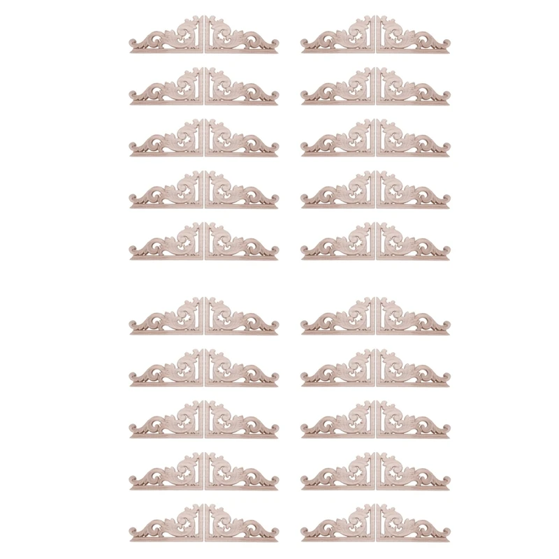 40Pcs Left+Right(Each 20Pcs) Vintage Wooden Carved Corner Onlay Furniture Wall Decor Unpainted Frame Applique
40Pcs Left+Right(Each 20Pcs) Vintage Wooden Carved Corner Onlay Furniture Wall Decor Unpainted Frame Applique
