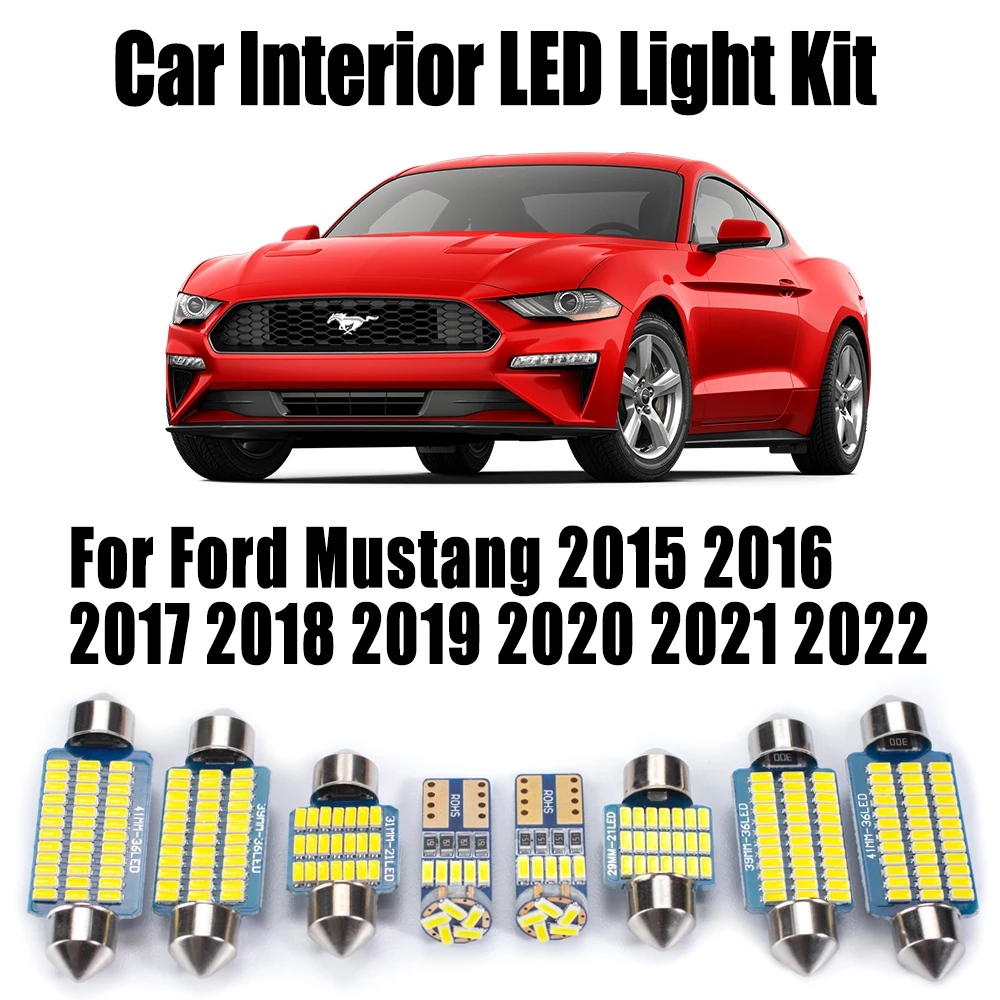 10Pcs Canbus LED Interior Trunk Map Dome Light Kit Car Accessories For Ford Mustang 2015- 2019 2020 2021 2022 Vanity Mirror Bulb
10Pcs Canbus LED Interior Trunk Map Dome Light Kit Car Accessories For Ford Mustang 2015- 2019 2020 2021 2022 Vanity Mirror Bulb