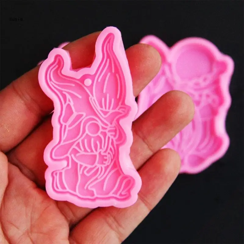 X7YA 3 Pcs Dwarf Keychain Epoxy Resin Mold Elf Gnome Handmade Pendants Silicone Mould
X7YA 3 Pcs Dwarf Keychain Epoxy Resin Mold Elf Gnome Handmade Pendants Silicone Mould