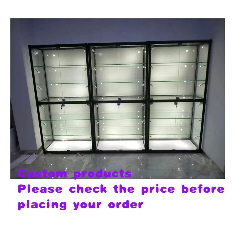custom.Hot Sale Aluminium Wall Showcase Tempered Glass Display Cheap Smoke Shop Showcase with LED Light and Shelves
custom.Hot Sale Aluminium Wall Showcase Tempered Glass Display Cheap Smoke Shop Showcase with LED Light and Shelves