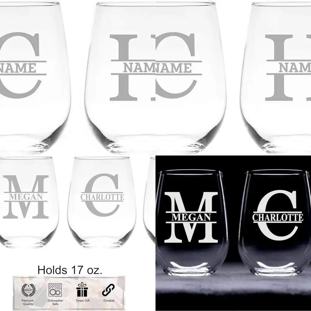 Набор персонализированных бокалов для вина без ножки с монограммой — подарок из 4 предметов для мужчин и женщин
Набор персонализированных бокалов для вина без ножки с монограммой — подарок из 4 предметов для мужчин и женщин