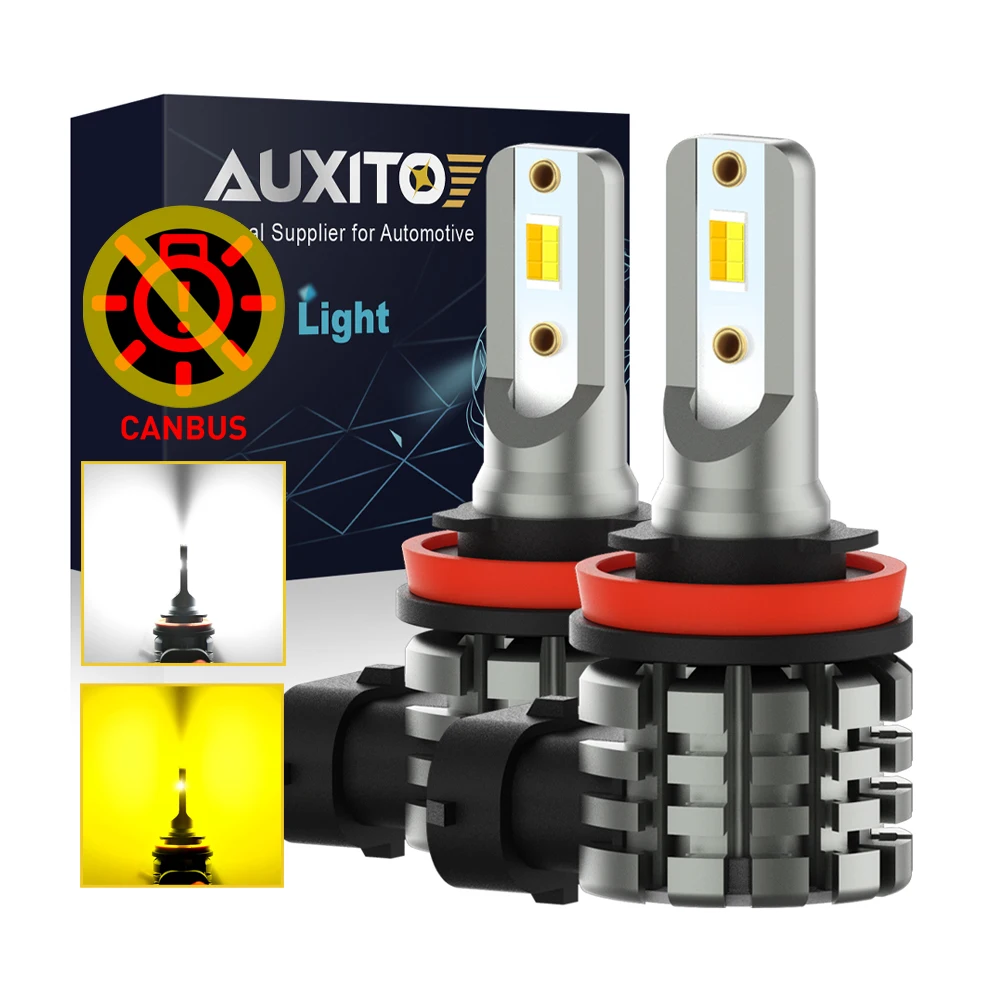 AUXITO 2Pcs H11 LED Fog Light Dual Color H8 H9 H16JP LED Canbus No Error Fog Lamp Bulb DRL Daytime Running Lights White Yellow
AUXITO 2Pcs H11 LED Fog Light Dual Color H8 H9 H16JP LED Canbus No Error Fog Lamp Bulb DRL Daytime Running Lights White Yellow