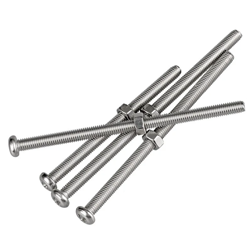 4/5pcs 304 Stainless Steel Cross Round Head Bolt Lengthening Screw Rod Nut Set Woodworker Hardware Fastener M3M4M5M6
4/5pcs 304 Stainless Steel Cross Round Head Bolt Lengthening Screw Rod Nut Set Woodworker Hardware Fastener M3M4M5M6