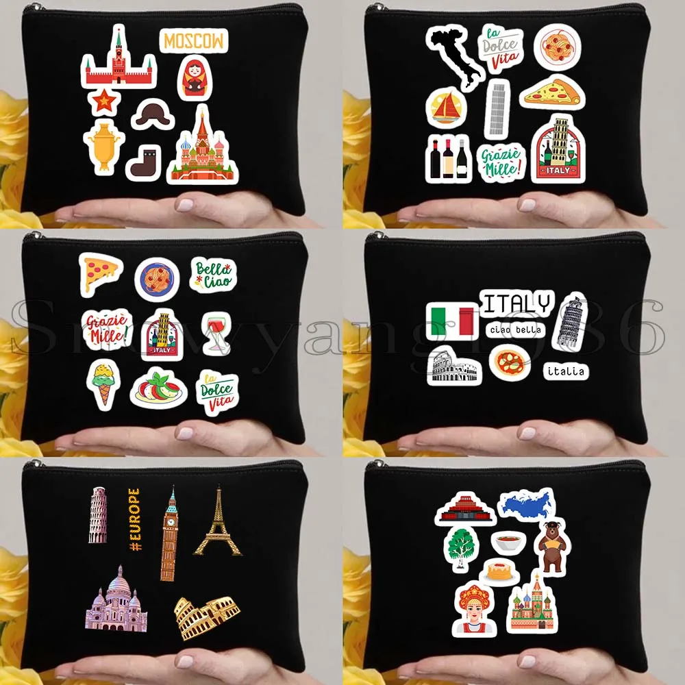 6pcs Thailand Iceland Malta South Korea United States Landmarks Travel 6pcs Gifts Canvas Storage Cosmetic Bag Makeup Case Pouch
6pcs Thailand Iceland Malta South Korea United States Landmarks Travel 6pcs Gifts Canvas Storage Cosmetic Bag Makeup Case Pouch