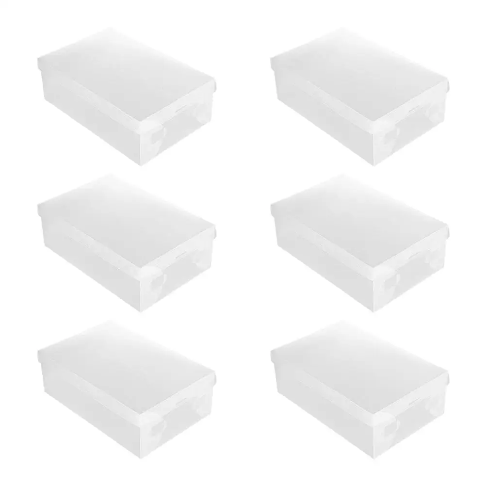 6PCS Dustproof Shoe Box Clear Containers Stackable Storage Case Transparent Shoe Rack for Closet Entryway Under Bed Durabl
6PCS Dustproof Shoe Box Clear Containers Stackable Storage Case Transparent Shoe Rack for Closet Entryway Under Bed Durabl