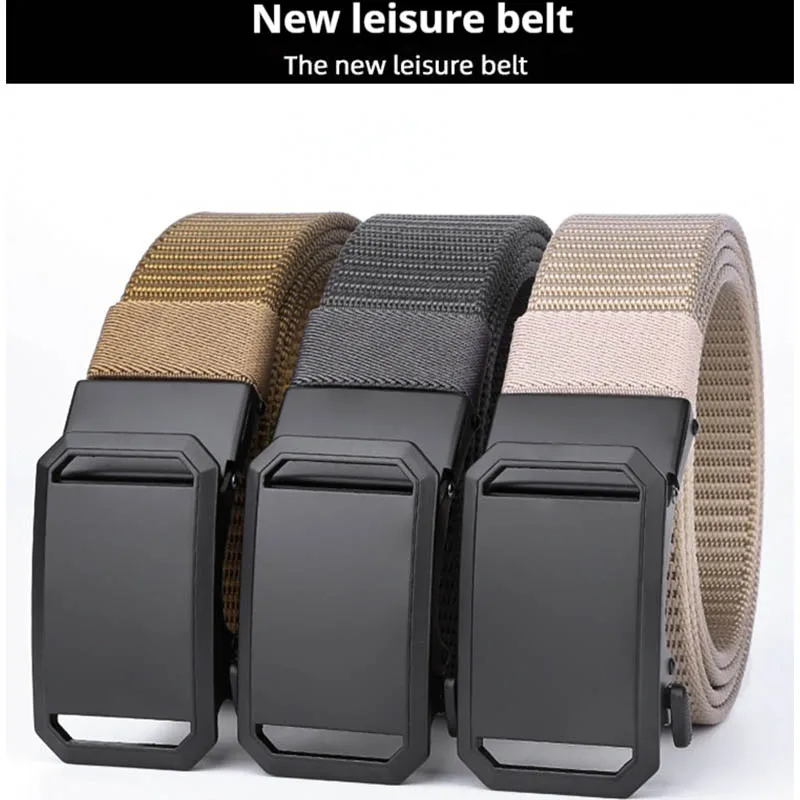 GuGeti new men's belt outdoor alloy automatic buckle woven tactical belt casual versatile pants belt
GuGeti new men's belt outdoor alloy automatic buckle woven tactical belt casual versatile pants belt