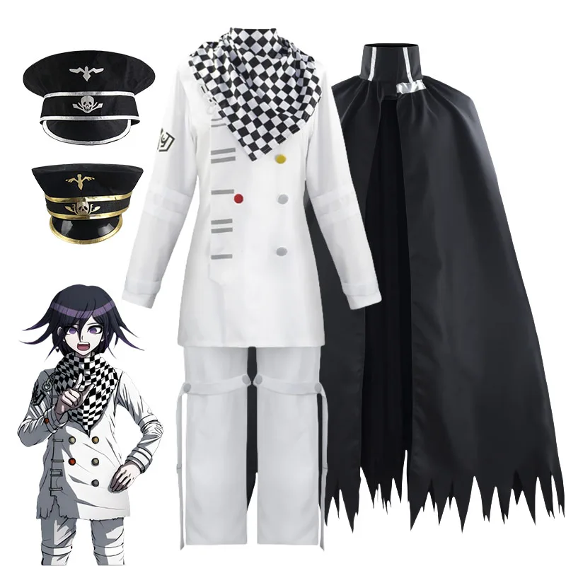 Danganronpa V3 Kokichi Oma Косплей Костюм Ома Белая униформа Плащ Шляпа Полный комплект Хэллоуин Карнавальная праздничная одежда
Danganronpa V3 Kokichi Oma Косплей Костюм Ома Белая униформа Плащ Шляпа Полный комплект Хэллоуин Карнавальная праздничная одежда