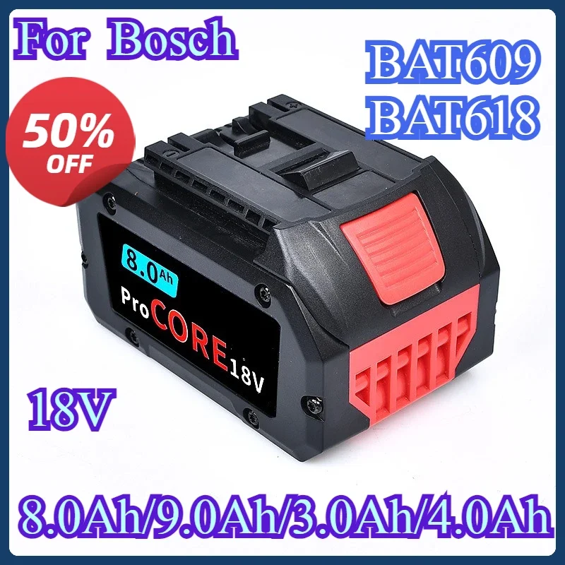 NEW 18V Battery 18.0Ah for Bosch Electric Drill 18V Rechargeable Li-ion Battery BAT609, BAT609G, BAT618, BAT618G, BAT614
NEW 18V Battery 18.0Ah for Bosch Electric Drill 18V Rechargeable Li-ion Battery BAT609, BAT609G, BAT618, BAT618G, BAT614