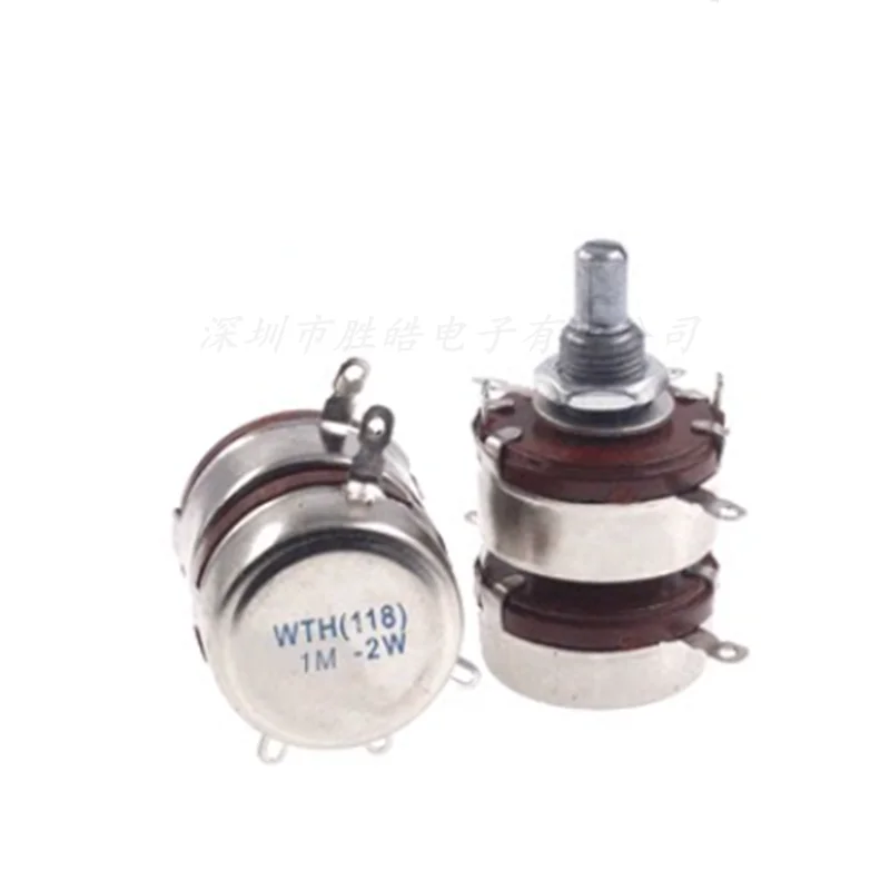 (1PCS) WTH118-2 2W Double Potentiometer 1K / 2.2K / 4.7K / 10K / 22K / 47K / 100K / 220K / 470K / 1M / 2.2M Potentiometer
(1PCS) WTH118-2 2W Double Potentiometer 1K / 2.2K / 4.7K / 10K / 22K / 47K / 100K / 220K / 470K / 1M / 2.2M Potentiometer