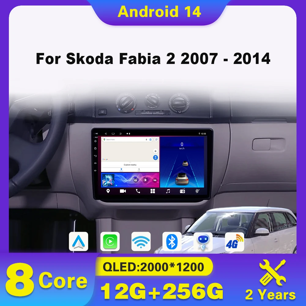 Android 14 Carplay Car Radio For Skoda Fabia 2 2007 - 2014 Navigation GPS Multimedia Player GPS 4G WIFI AutoRadio Unit dvd
Android 14 Carplay Car Radio For Skoda Fabia 2 2007 - 2014 Navigation GPS Multimedia Player GPS 4G WIFI AutoRadio Unit dvd