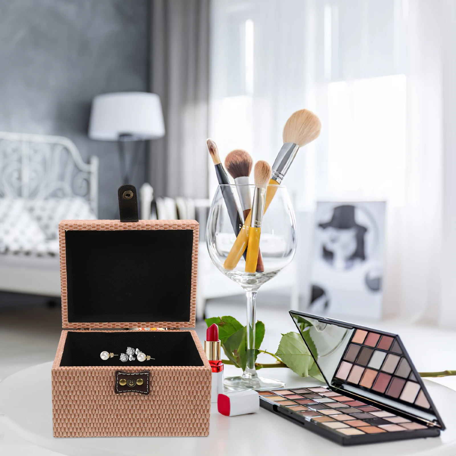 Vintage Wooden Jewelry Box Storage Case Portable Trinket Organizer For Earrings Necklaces Bracelets Rings Wood Container Gift
Vintage Wooden Jewelry Box Storage Case Portable Trinket Organizer For Earrings Necklaces Bracelets Rings Wood Container Gift