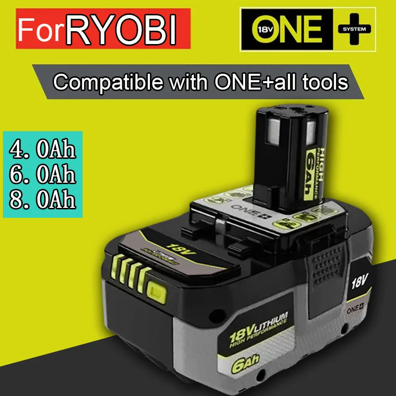 For RYOBI ONE+high-performance lithium battery 18V low self discharge suitable for all ONE+power tools P107 P108 P109
For RYOBI ONE+high-performance lithium battery 18V low self discharge suitable for all ONE+power tools P107 P108 P109