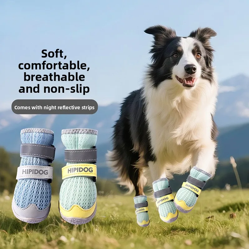 New High Top Breathable Dog Shoes Non Slip Anti Fall Mesh Pet Boots Wear Resistant Footwear For Large Dogs Outdoor Walking
New High Top Breathable Dog Shoes Non Slip Anti Fall Mesh Pet Boots Wear Resistant Footwear For Large Dogs Outdoor Walking
