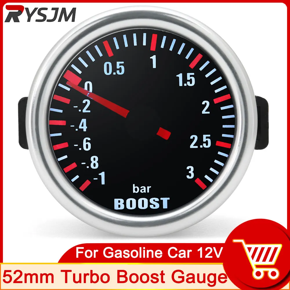 Boost Meter 3.0 BAR 2" 52MM Mechanical Turbo Boost Car Gauge Meter Auto White LED Universal for Gasoline Racing Car 12V
Boost Meter 3.0 BAR 2" 52MM Mechanical Turbo Boost Car Gauge Meter Auto White LED Universal for Gasoline Racing Car 12V