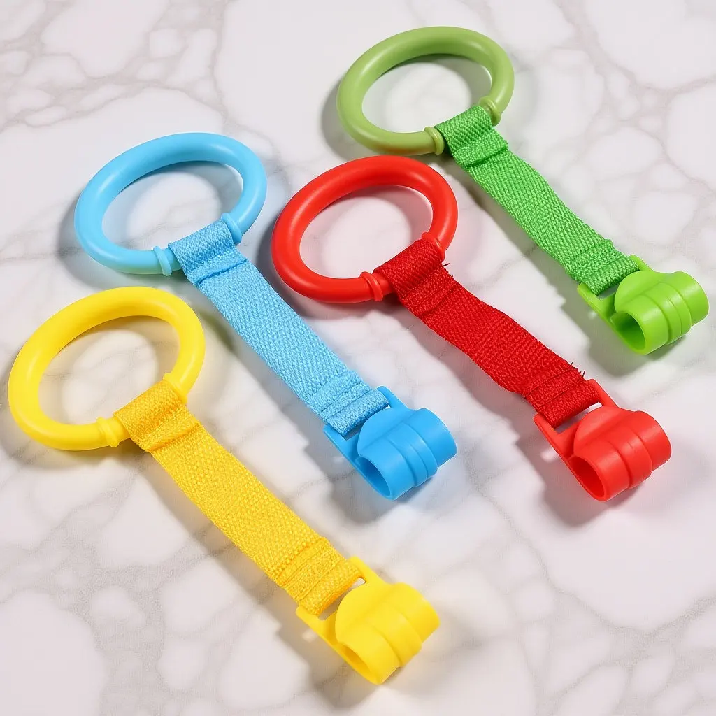 4Pcs Baby Cot Rings Portable Stand Up Pull Ring for Infants Learning to Walk Sturdy Braided Strap Crib Hanging Ring Nursery Use
4Pcs Baby Cot Rings Portable Stand Up Pull Ring for Infants Learning to Walk Sturdy Braided Strap Crib Hanging Ring Nursery Use