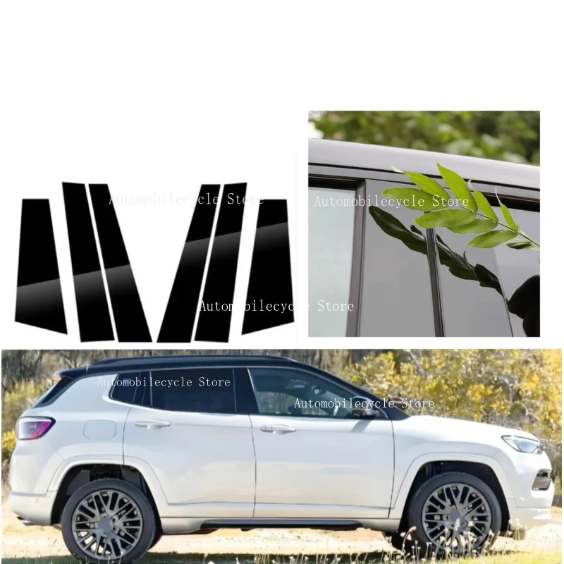 6Pcs Glossy Black Pillar Posts Fit For Jeep Compass 2017 2018 2019-2023 Window Moulding B C Center Sticker Cover Silver Carbon
6Pcs Glossy Black Pillar Posts Fit For Jeep Compass 2017 2018 2019-2023 Window Moulding B C Center Sticker Cover Silver Carbon