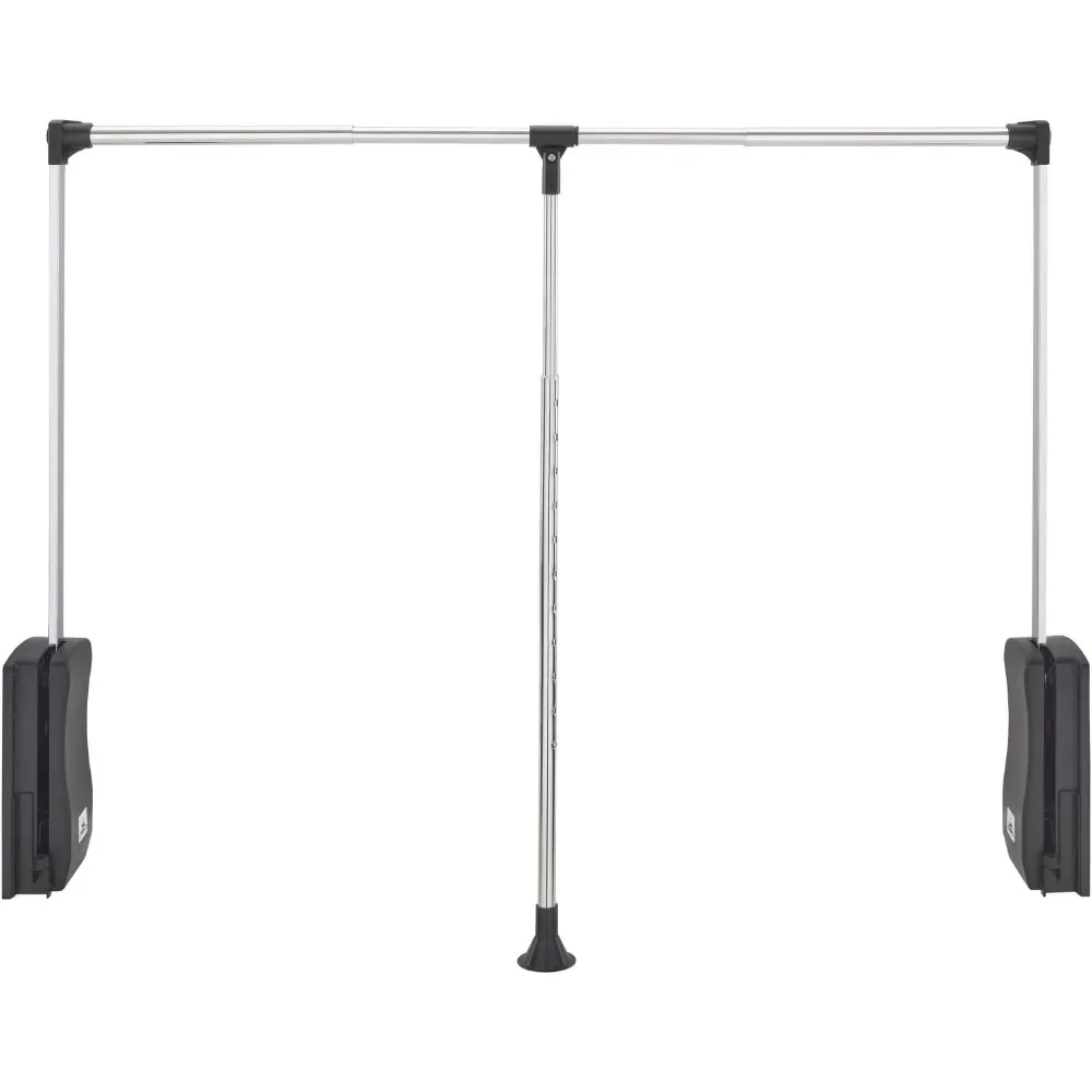 Pull Down Adjustable Side Mounted Closet Rod for Kitchen/Bathroom Cabinets w/Telescoping Handle & Hardware, Chrome
Pull Down Adjustable Side Mounted Closet Rod for Kitchen/Bathroom Cabinets w/Telescoping Handle & Hardware, Chrome