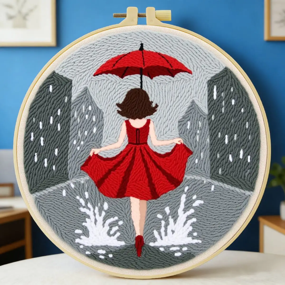 20X20CM/7.87inch female punch needle embroidery set kit Stitch Embroidery Knitted embroidery DIY handmade gift Sewing Art
20X20CM/7.87inch female punch needle embroidery set kit Stitch Embroidery Knitted embroidery DIY handmade gift Sewing Art