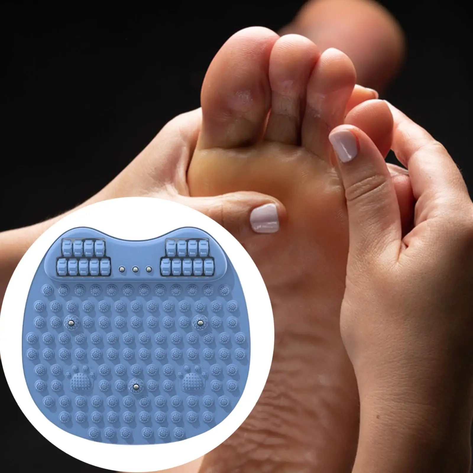 Foot Massage Roller Mat Stand up Pad Non Slip Flexible TPE Portable 50 cm Foot Pad Acupressure Mat for Indoor Office Elderly
Foot Massage Roller Mat Stand up Pad Non Slip Flexible TPE Portable 50 cm Foot Pad Acupressure Mat for Indoor Office Elderly