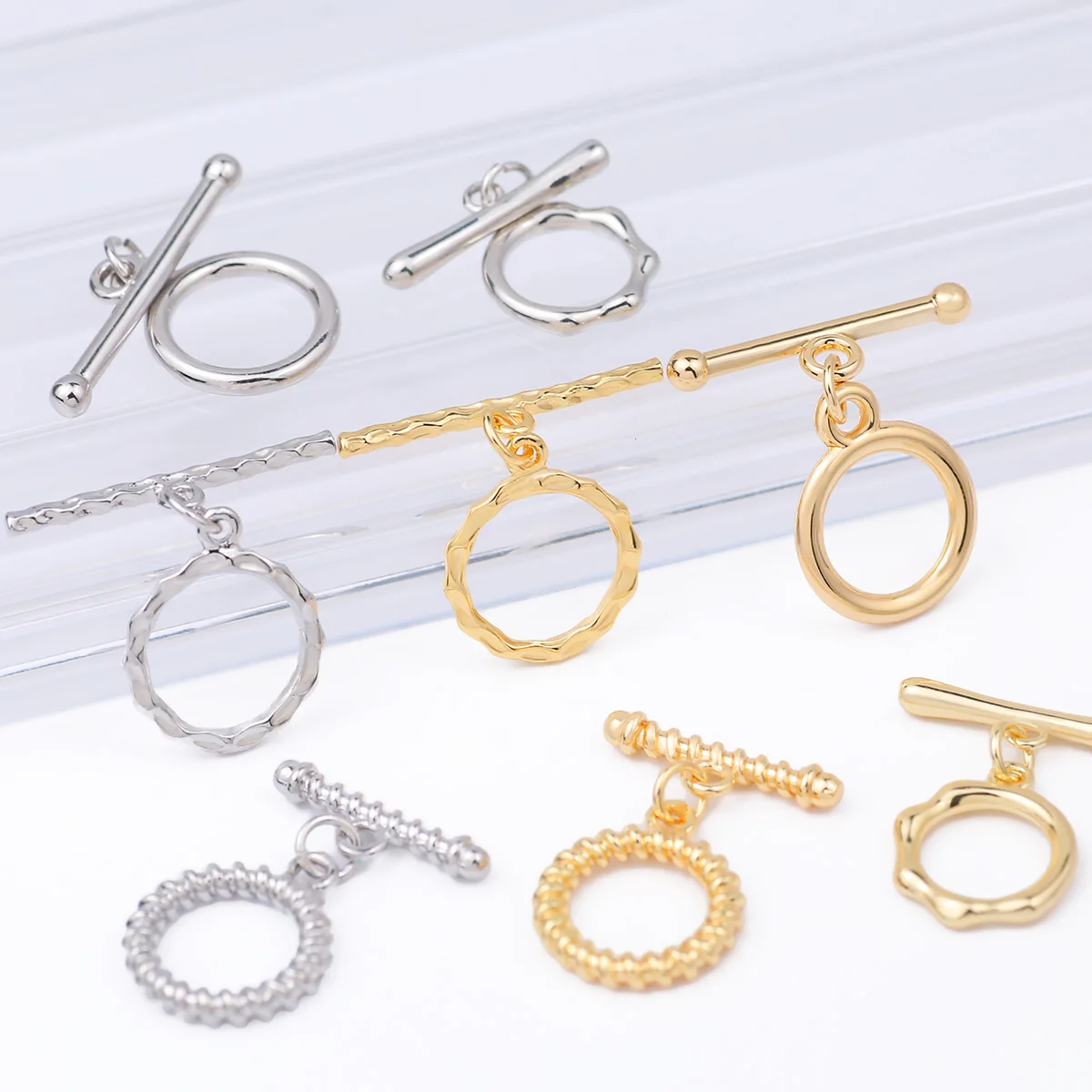 Застежки-коннекторы для браслетов, 4 стиля, позолоченные, круглые/овальные, OT-застежки, застежки-тогглы для изготовления ювелирных изделий, фурнитура для рукоделия
Застежки-коннекторы для браслетов, 4 стиля, позолоченные, круглые/овальные, OT-застежки, застежки-тогглы для изготовления ювелирных изделий, фурнитура для рукоделия