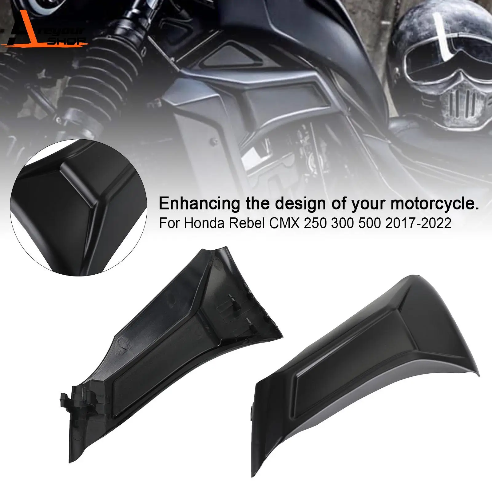 Areyourshop обтекатель боковой рамы двигателя для HONDA REBEL CMX 250 300 500-2017
Areyourshop обтекатель боковой рамы двигателя для HONDA REBEL CMX 250 300 500-2017