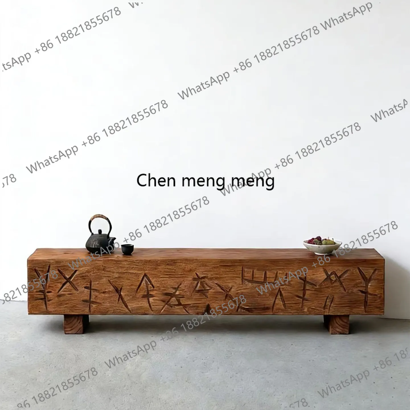 Log silent wind bench shoe stool designer personality creative retro B & B, TV cabinet
Log silent wind bench shoe stool designer personality creative retro B & B, TV cabinet