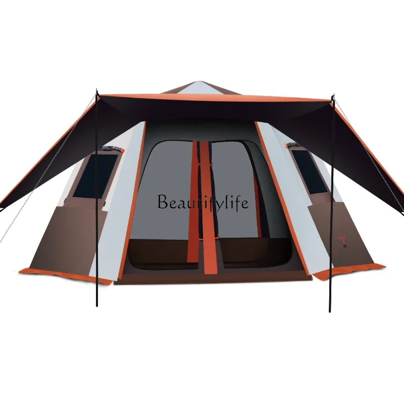 FG11Outdoor Portable Automatic Pop-up Camping Thickened Rain-Proof Two-Room One-Hall Camping Tent
FG11Outdoor Portable Automatic Pop-up Camping Thickened Rain-Proof Two-Room One-Hall Camping Tent
