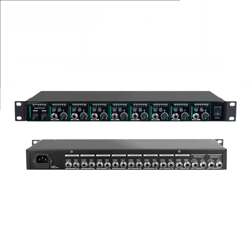 Professional 8 Channel High Power Earphones Mixing/distribution Amplifier for Stage Studio Monitor HA800V2 Headphone Amplifier
Professional 8 Channel High Power Earphones Mixing/distribution Amplifier for Stage Studio Monitor HA800V2 Headphone Amplifier