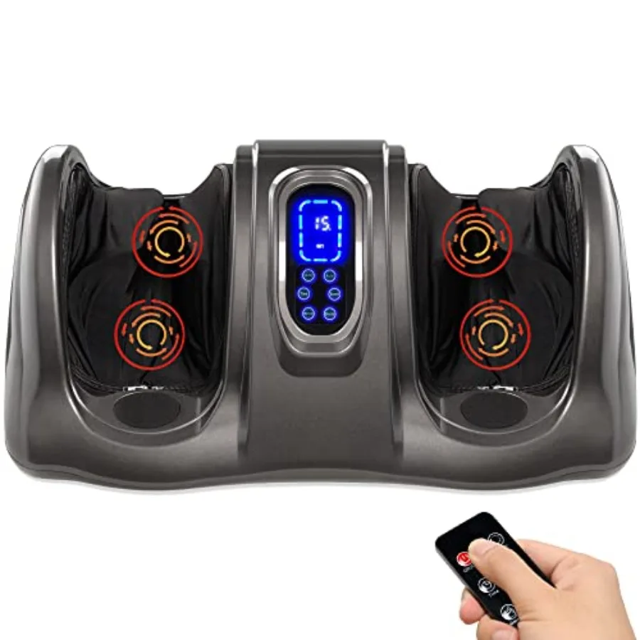 Shiatsu Foot Massager for Pain Relief Plantar Fasciitis Neuropathy Blood Circulation Remote Control w Compact Design Gray
Shiatsu Foot Massager for Pain Relief Plantar Fasciitis Neuropathy Blood Circulation Remote Control w Compact Design Gray