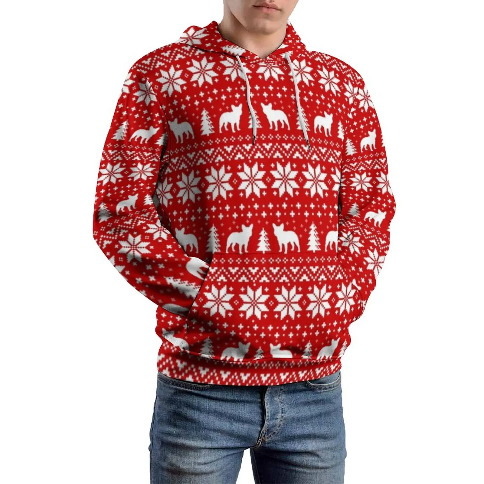 Festive Christmas Casual Hoodies Men Cute Dog Print Harajuku Design Hooded Sweatshirts Autumn Long Sleeve Loose Oversized Hoodie
Festive Christmas Casual Hoodies Men Cute Dog Print Harajuku Design Hooded Sweatshirts Autumn Long Sleeve Loose Oversized Hoodie
