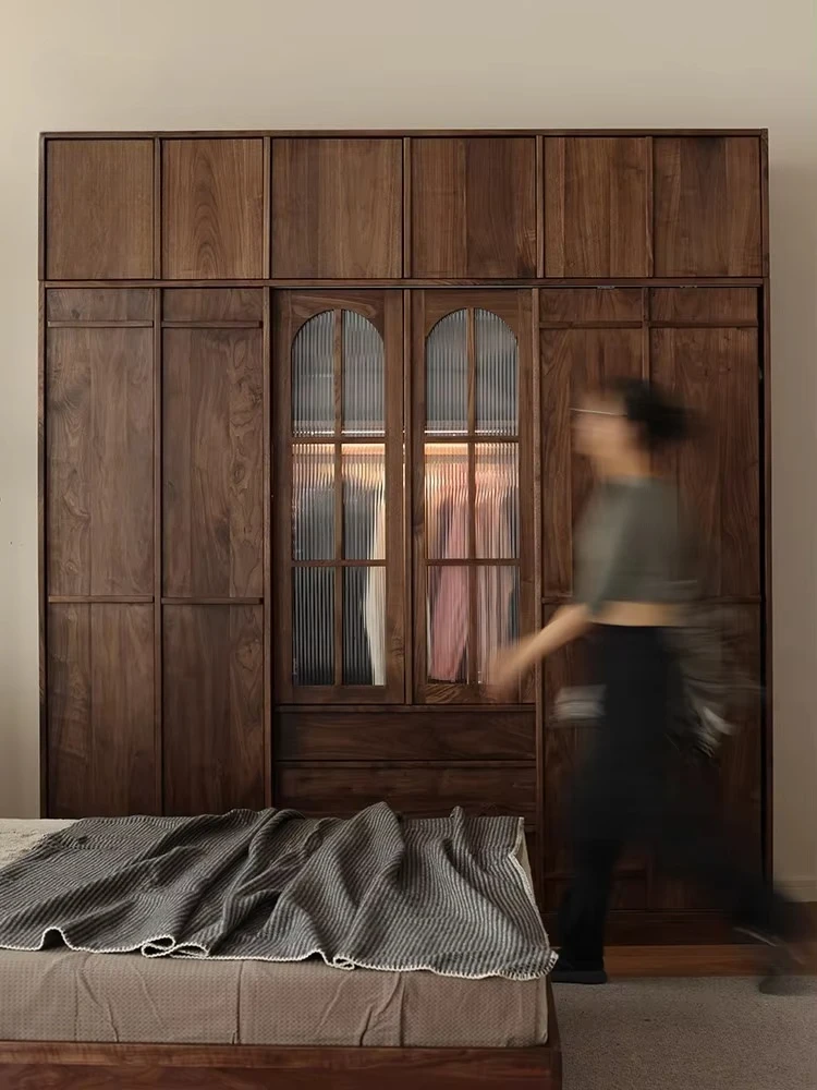 #Woodworks North American Black Walnut Wood Wardrobe Bedroom Nordic European Sliding Doors Multifunctional Customizable
#Woodworks North American Black Walnut Wood Wardrobe Bedroom Nordic European Sliding Doors Multifunctional Customizable
