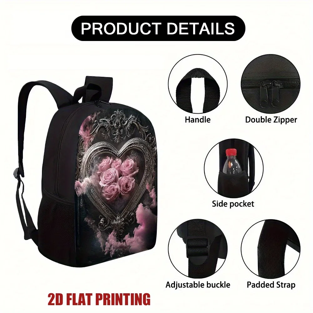 1 Piece Valentine's Day Rose Mood 2D Flat Printed Backpack - Lightweight, Adjustable Shoulder Strap, Large Capacity Zippered
1 Piece Valentine's Day Rose Mood 2D Flat Printed Backpack - Lightweight, Adjustable Shoulder Strap, Large Capacity Zippered