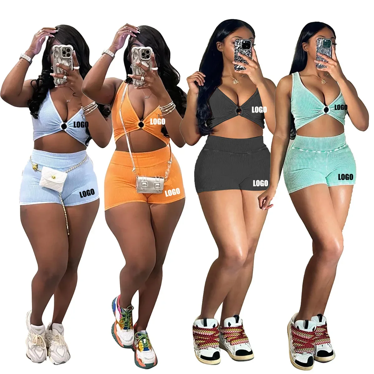 Customized LOGO Women's 2024 New Cotton Casual Fried Shorts Small Vest High Quality Set
Customized LOGO Women's 2024 New Cotton Casual Fried Shorts Small Vest High Quality Set