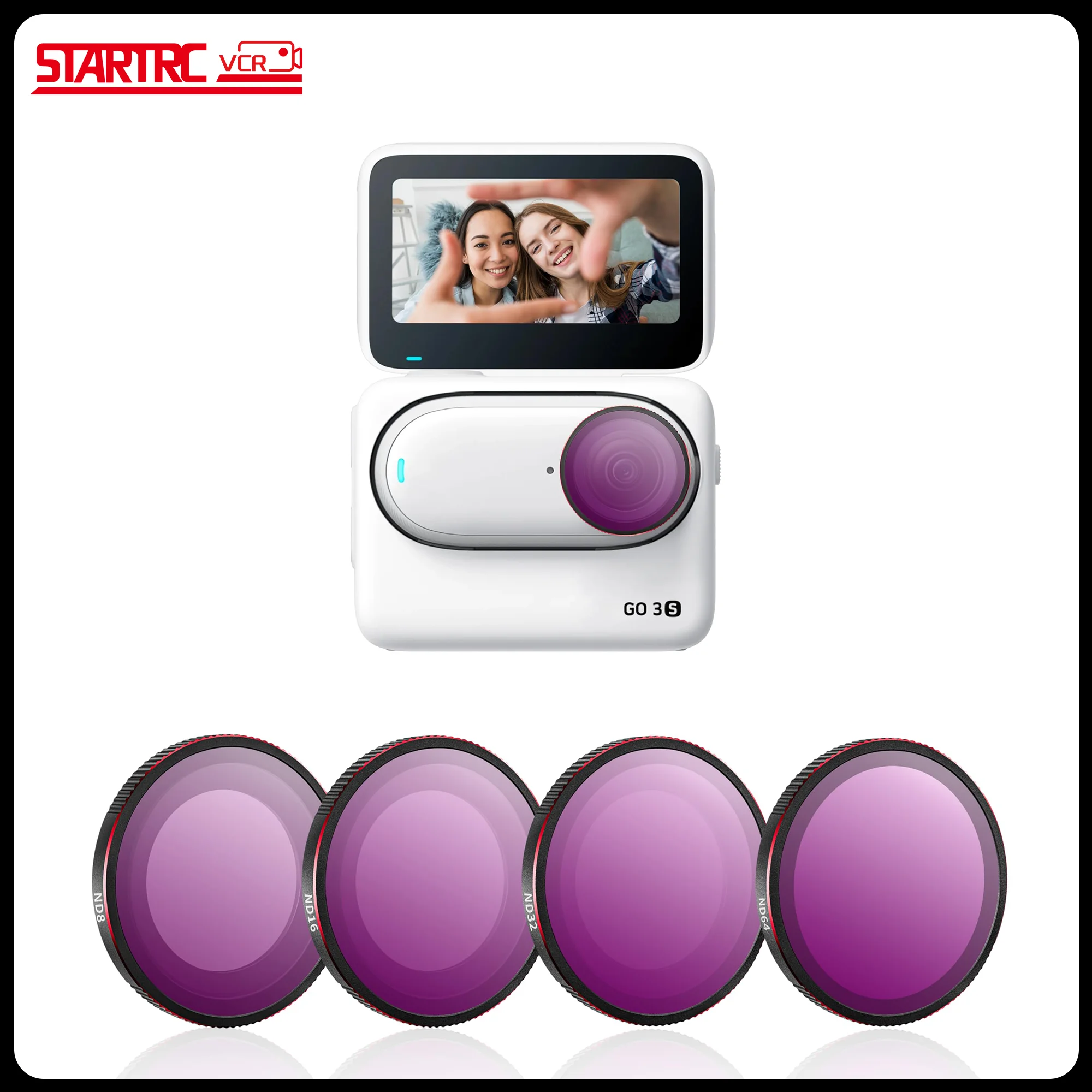 ND Filter Set for Insta360 GO 3S ND8 ND16 ND32 ND64 Filters for Insta360 GO 3S/3 Camera Accessories Coated HD Optical Glass
ND Filter Set for Insta360 GO 3S ND8 ND16 ND32 ND64 Filters for Insta360 GO 3S/3 Camera Accessories Coated HD Optical Glass