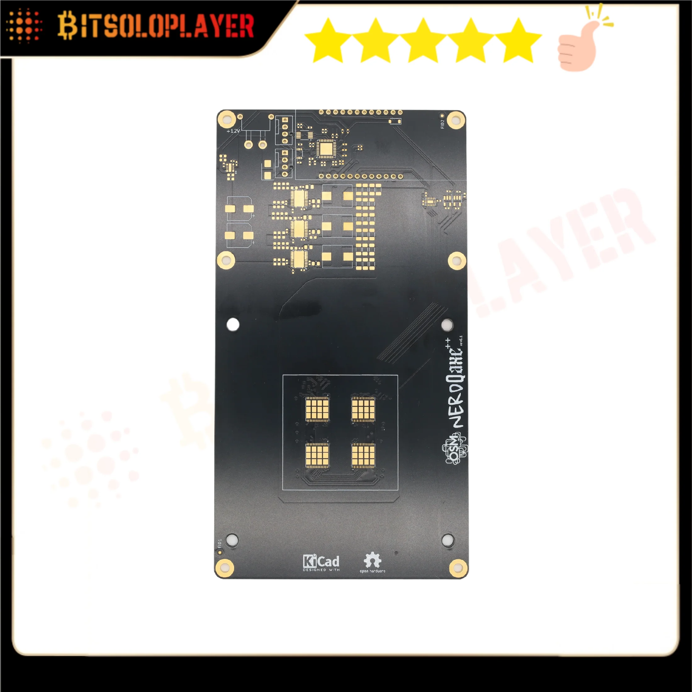 Bitcoin Miner Accessories Gold-Plated PCB Board For NerdQaxe ++ 4.8th/s 75W
Bitcoin Miner Accessories Gold-Plated PCB Board For NerdQaxe ++ 4.8th/s 75W