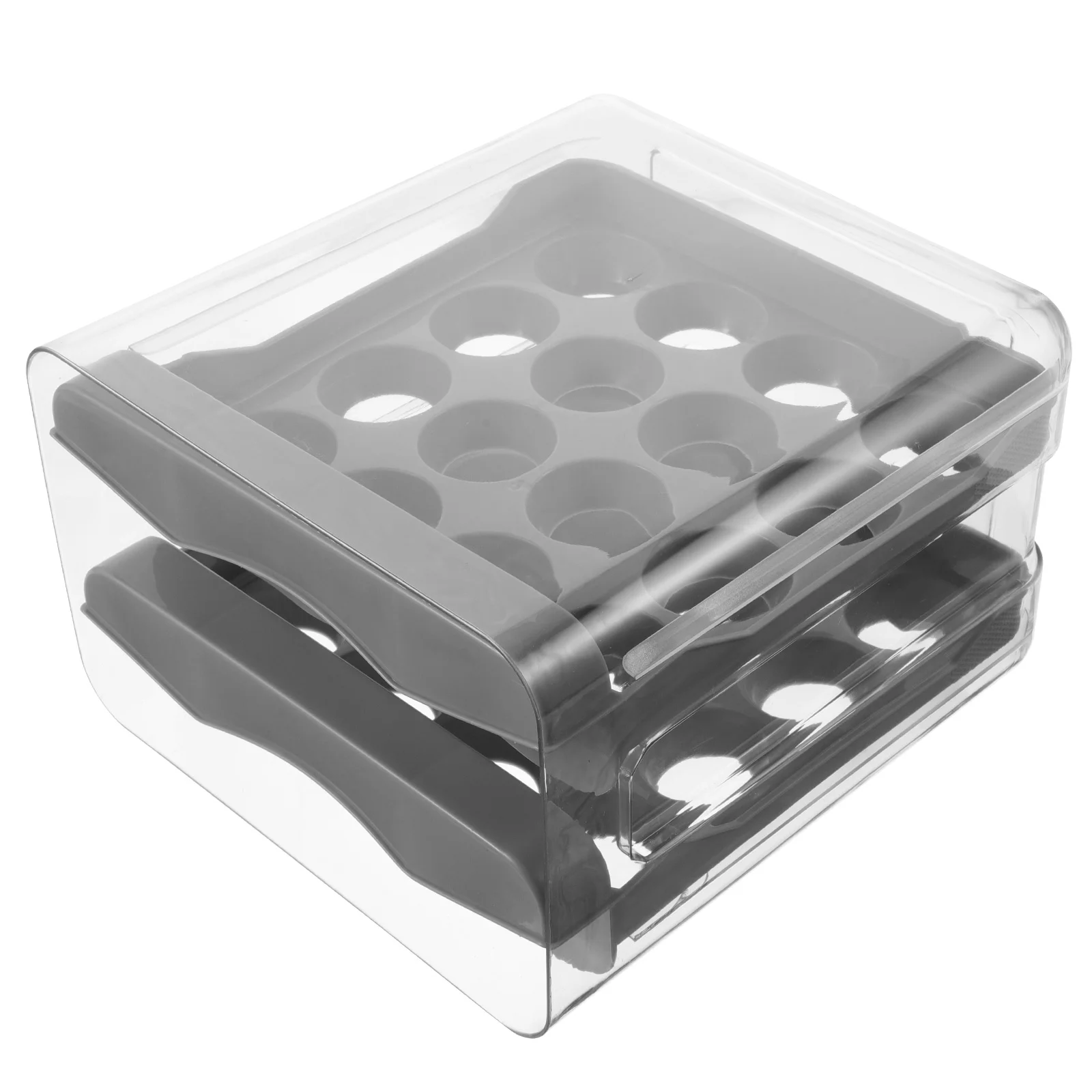 Storage Box 32 Eggs Transparent Double Layer Fridge Kitchen ganizer Stackable Container Plastic Carton Holder
Storage Box 32 Eggs Transparent Double Layer Fridge Kitchen ganizer Stackable Container Plastic Carton Holder