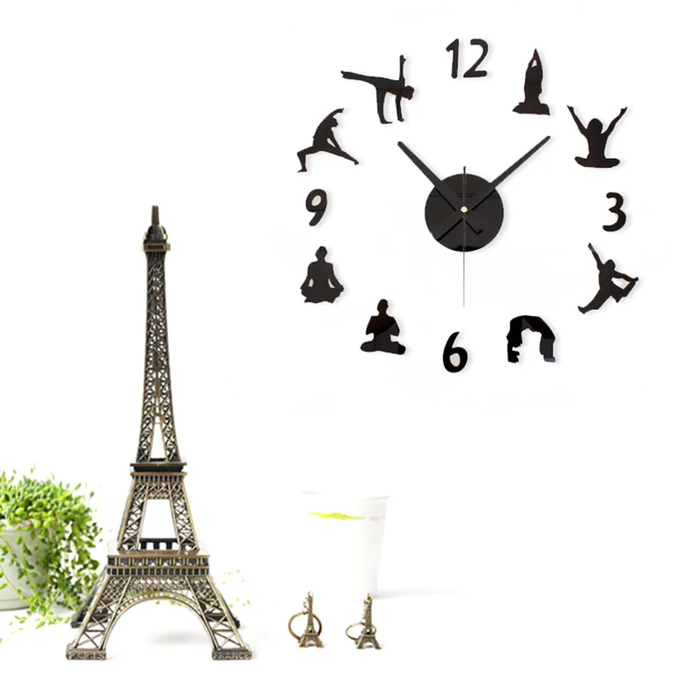 Wall Clock Black Yoga Design Silent Movement Big Dial For Home Decor Office Living Room Bedroom Wall Timer Decoration
Wall Clock Black Yoga Design Silent Movement Big Dial For Home Decor Office Living Room Bedroom Wall Timer Decoration