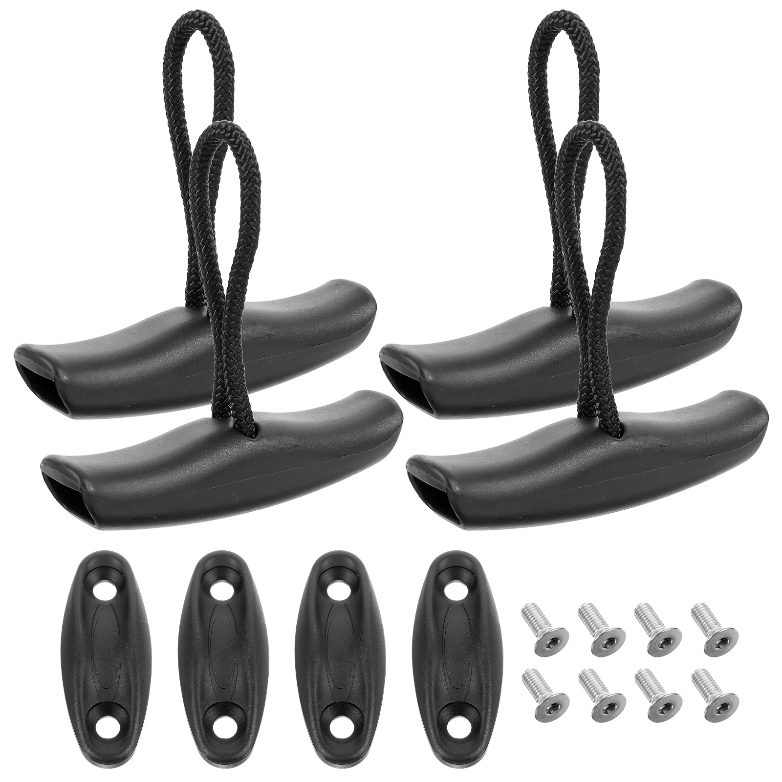 4 Kayak Handles T Shape with Rope Cord Screws Easy Install Front Rear Kayak Canoe Boat Accessories Replacement Parts Anti Skid
4 Kayak Handles T Shape with Rope Cord Screws Easy Install Front Rear Kayak Canoe Boat Accessories Replacement Parts Anti Skid