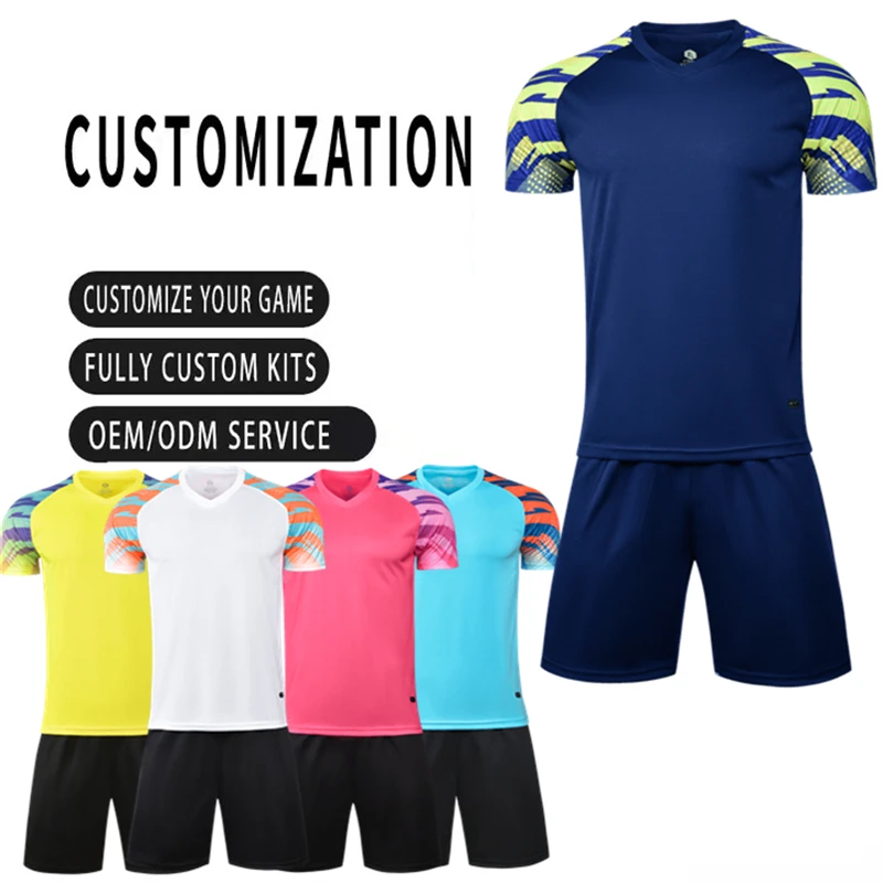 Custom Sublimated Youth Soccer Jersey Set Quick Dry Polyester Children's Summer Football Uniform Including Shorts
Custom Sublimated Youth Soccer Jersey Set Quick Dry Polyester Children's Summer Football Uniform Including Shorts