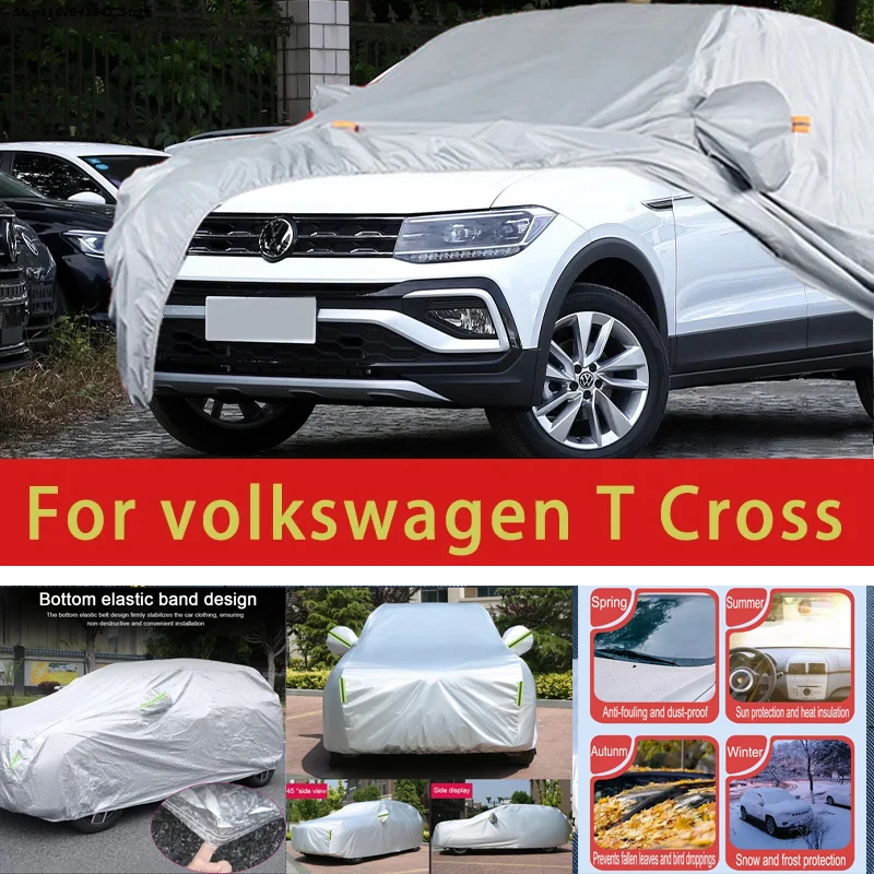 For volkswagen T Cross Outdoor Protection Full Car Covers Snow Cover Sunshade Waterproof Dustproof Exterior Car accessories
For volkswagen T Cross Outdoor Protection Full Car Covers Snow Cover Sunshade Waterproof Dustproof Exterior Car accessories